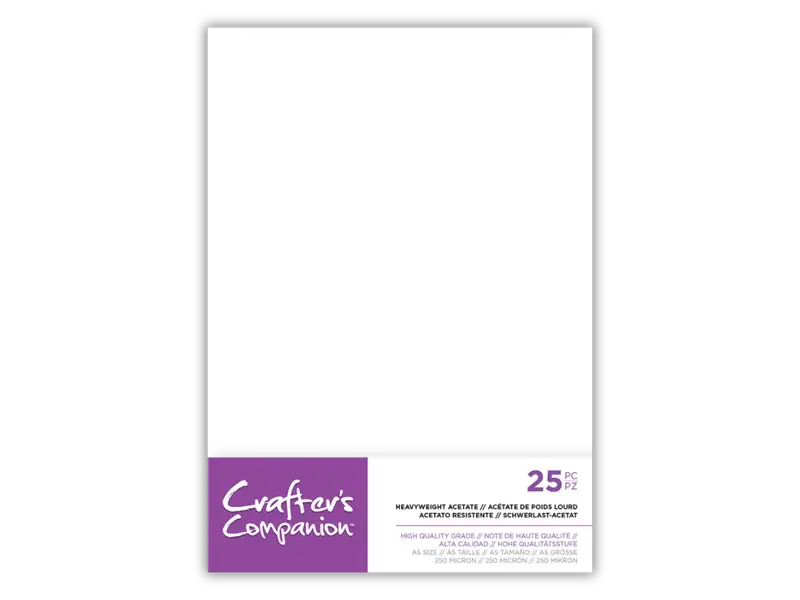 Crafter'S Companion A5 Heavy-Duty Clear Acetate Sheets 1