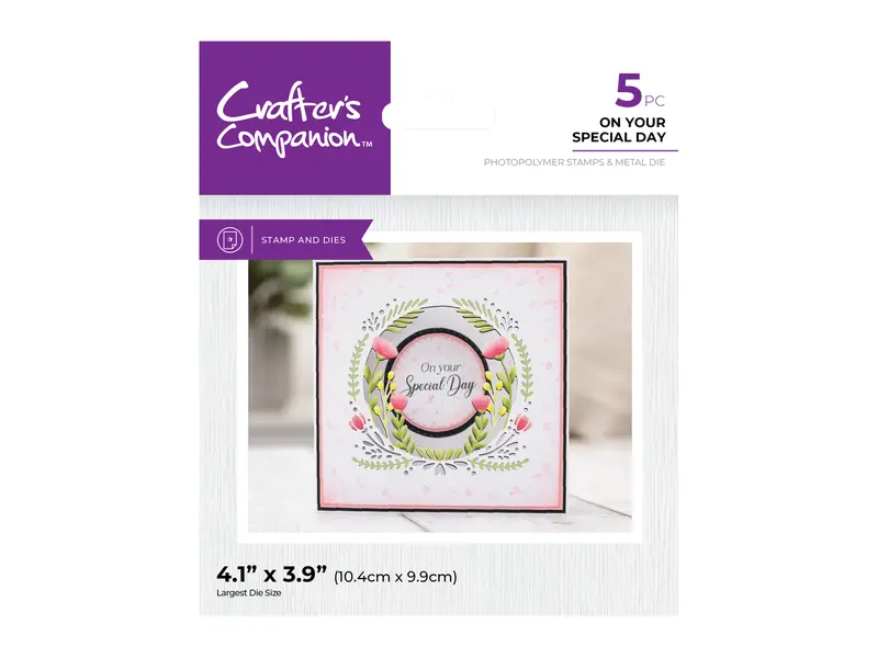 Crafter'S Companion On Your Special Day Stamp And Die Set 1