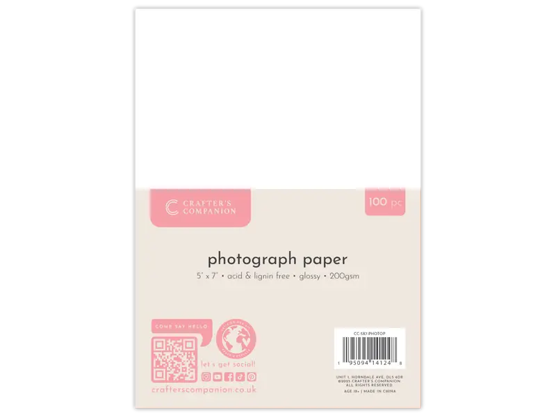 Crafter'S Companion Photo Print Paper – 5X7 Inch, Matte Finish, Archival Quality 1
