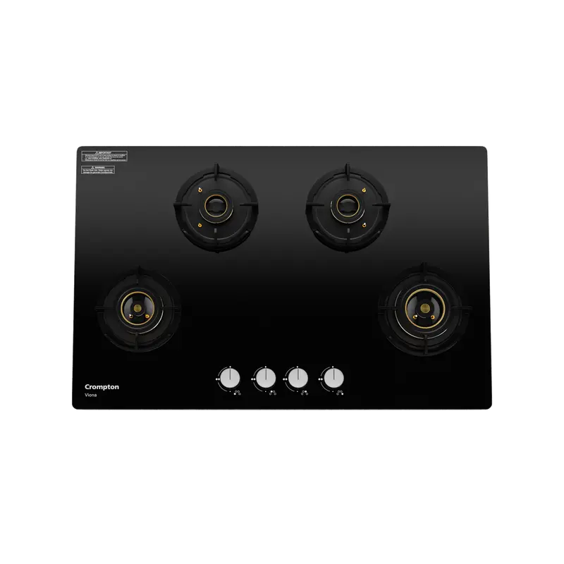 Crompton Hob Viona 82 Cm 4-Burner Gas Stove – Wide Cooking Surface 1