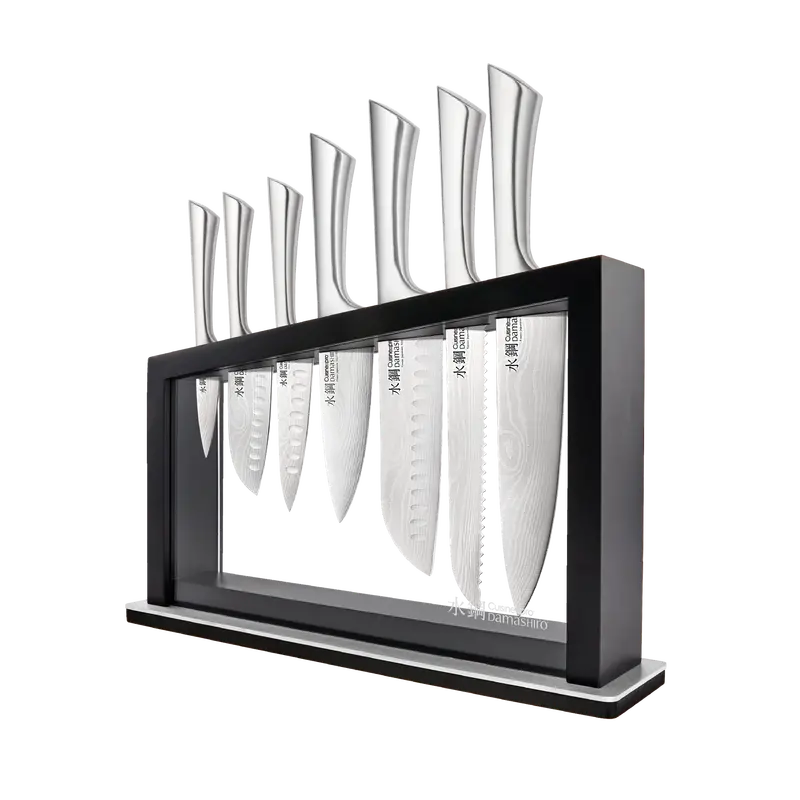 Cuisine::Pro Damashiro Satori 8-Piece Chef Knife Block 1