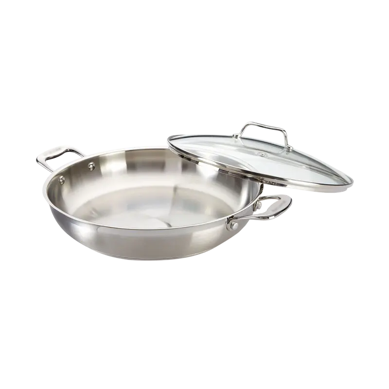 Cuisine::Pro® Iconix® 12.5-Inch Chef Pan With Flared Sides And Lid 1