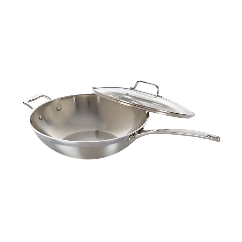 Cuisine::Pro® Iconix® 12.5-Inch Wok With Dome-Shaped Glass Lid 1