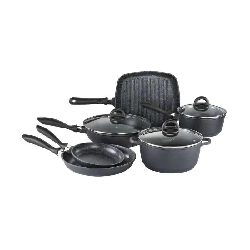 Cuisine::Pro® Stone™ 9-Piece Scratch-Resistant Cookware Set 1