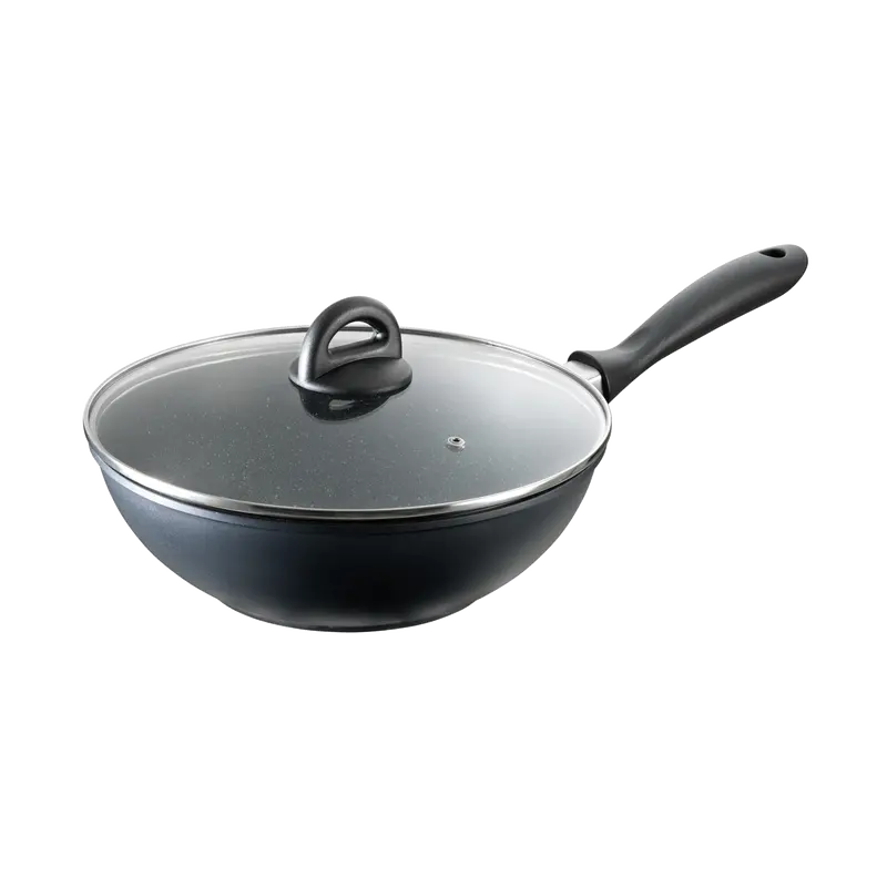 Cuisine::Pro® Stone Wok With Lid – 11-Inch Diameter 1