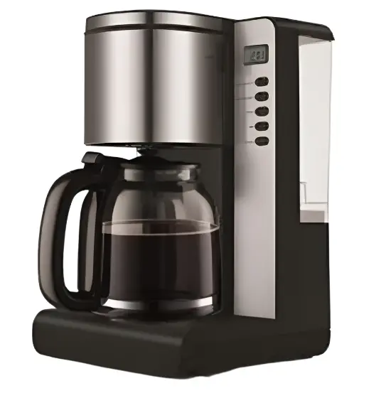 Daewoo 12-Cup Coffee Maker – 1.5L Capacity, 1000W Heating, Stainless Steel Carafe 1
