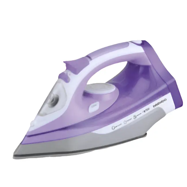 Daewoo Purple Electric Iron With Tefal Soleplate – 1800W Smooth Glide Iron 1