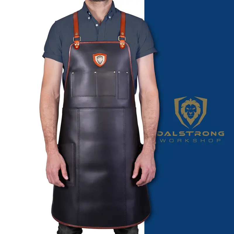 Dalstrong Culinary Commander Apron – Top-Grain Leather Chef’S Kitchen Protection 1