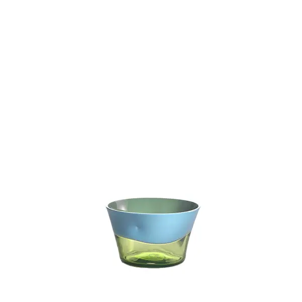 Dandy Bowl In Light Blue–Acid Green Colorway 1