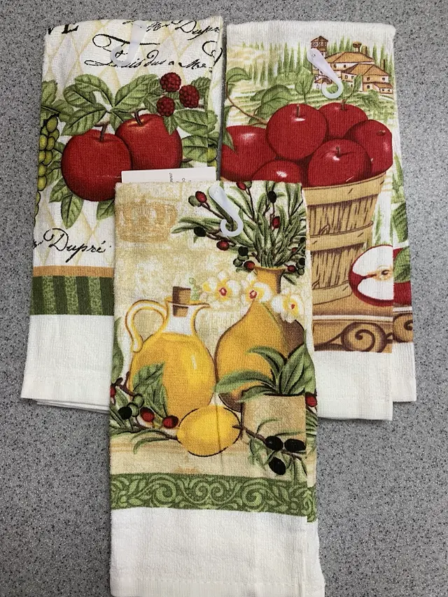 Decorative Cotton Kitchen Towels – Assorted Patterns 1