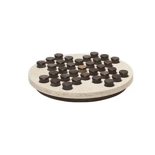 Delos Round Marble Solitaire Game Set 1