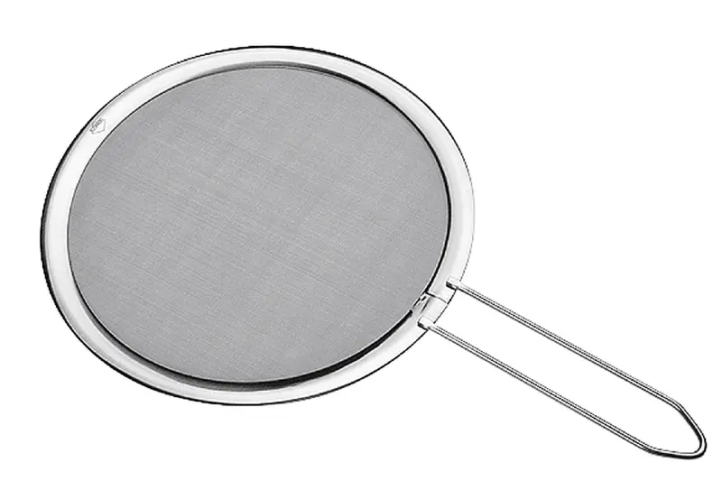 Deluxe Stainless Steel Splatter Guard – Adjustable Diameter Mesh Screen 1