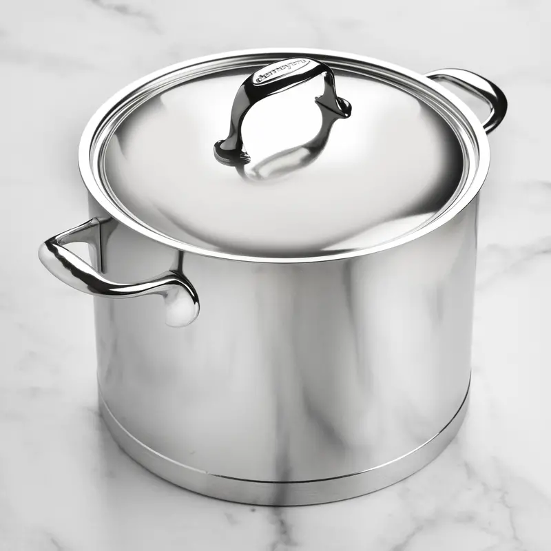 Demeyere Atlantis Stock Pot – 8.5-Quart Stainless Steel Boiling & Braising Vessel 1