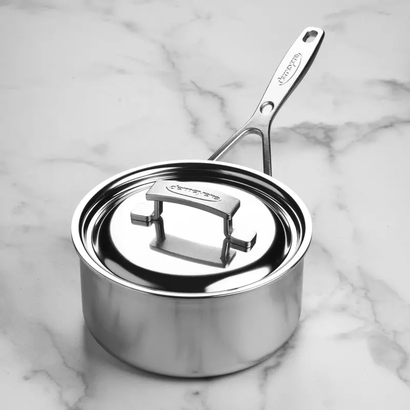 Demeyere Industry5 2-Quart Saucepan – Fully Clad Stainless, Ergonomic Handle 1
