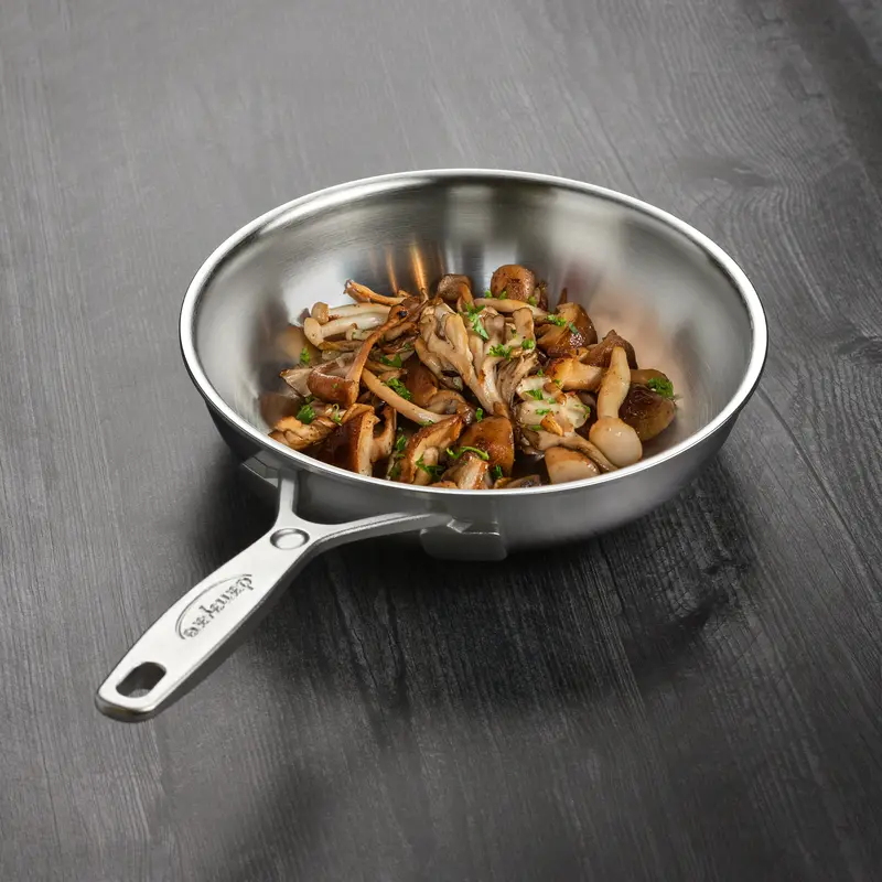 Demeyere Industry5 8" Stainless Steel Fry Pan – Triply Clad, Induction-Ready 1