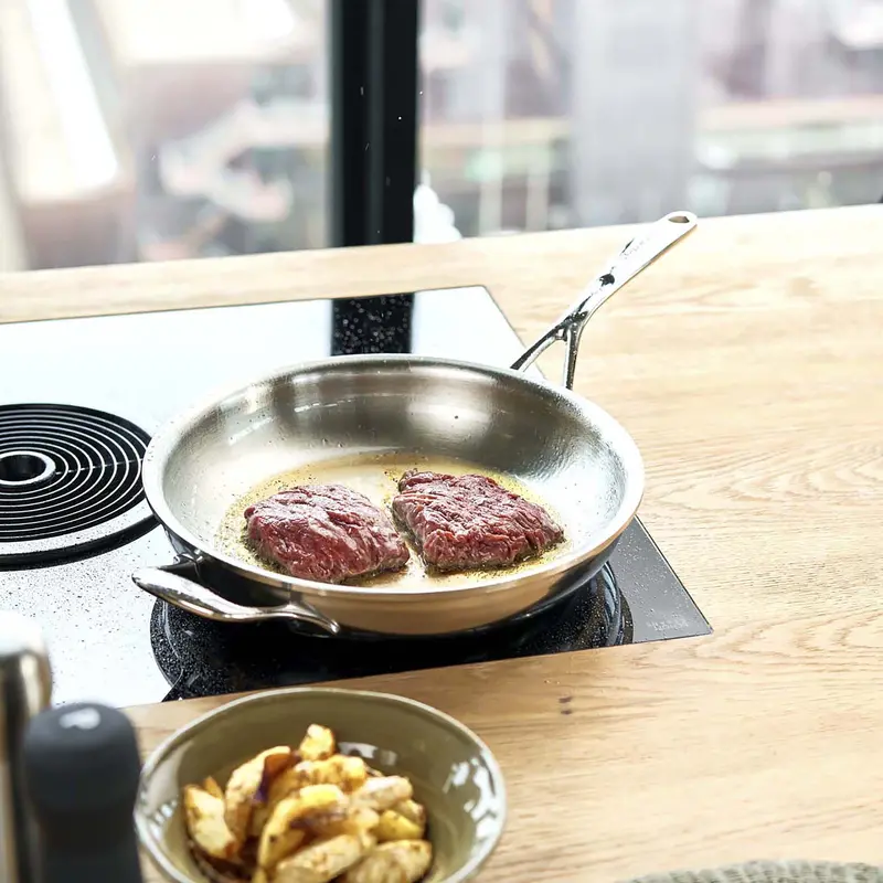 Demeyere Proline Fry Pan – 11" Stainless Steel Skillet With Even Heat Distribution 1