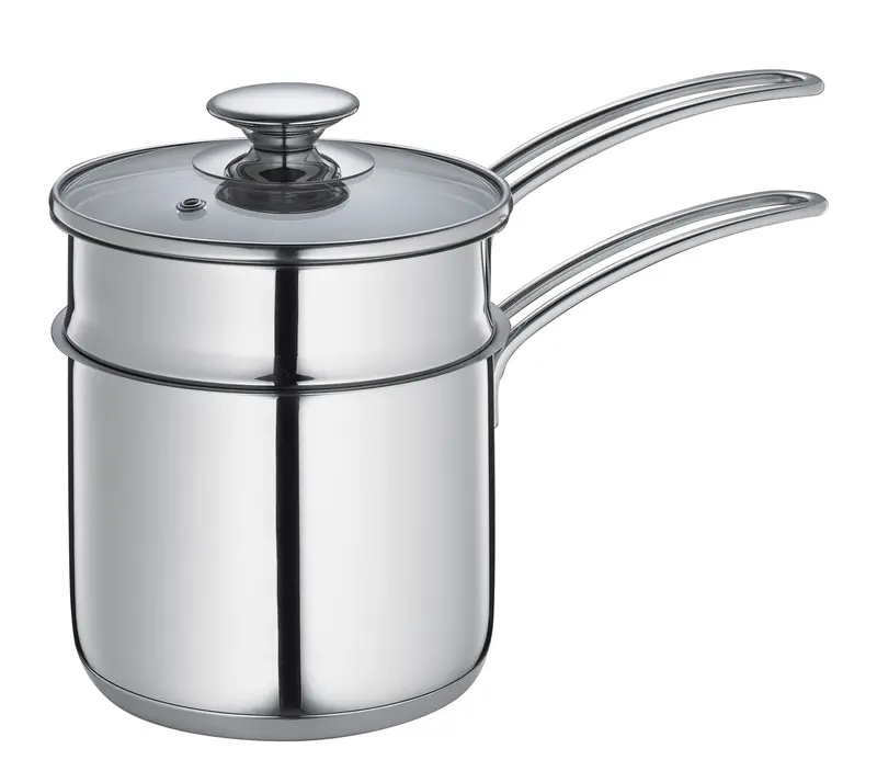 Double-Boiler Pot Capri – 14 Cm Stainless Steel Base With Insert 1