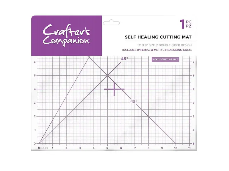 Double-Sided Self-Healing Cutting Mat – 9X12 Inch, Grid-Printed Surface 1
