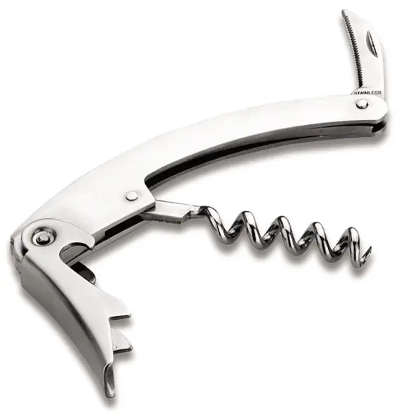 Dual-Function Waiter’S Corkscrew With Integrated Blade 1