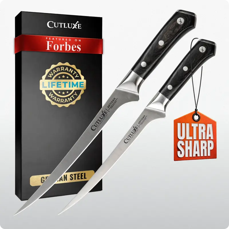 Dual-Length Fillet Knife Set – 7-Inch & 8-Inch Flexible Fish Knives 1