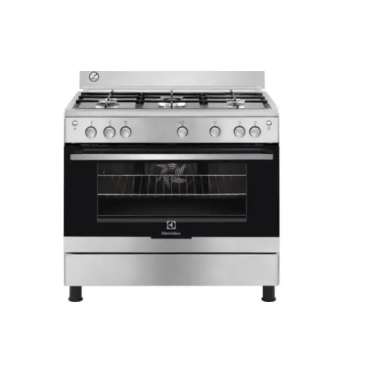 Electrolux Freestanding Gas Oven – 5-Burner Cooktop, Full Safety, Stainless Steel 1
