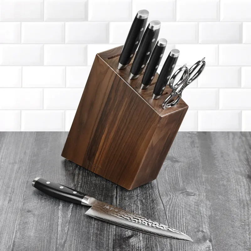 Enso Hd Walnut Knife Block Set – 7-Piece Premium Collection 1