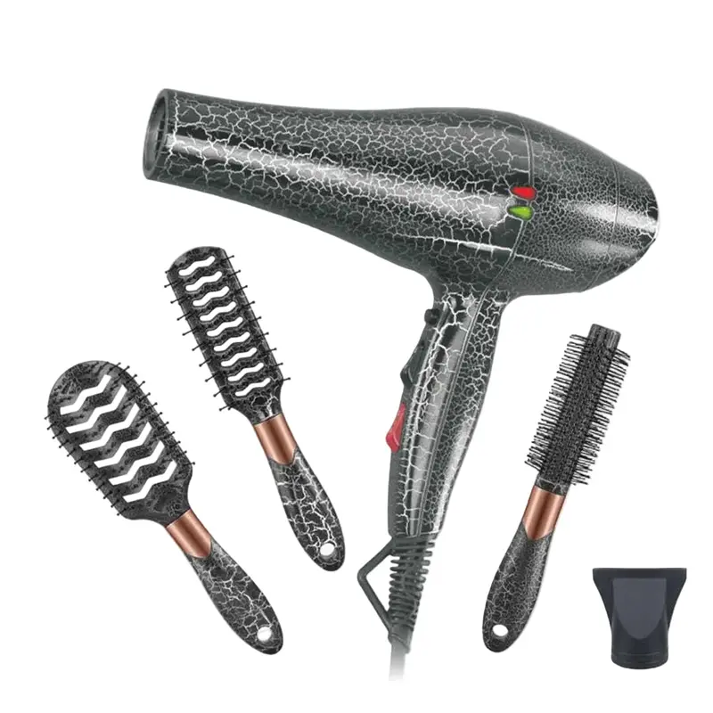 Enzo 4-In-1 Hair Dryer Set With Attachments – Black 1
