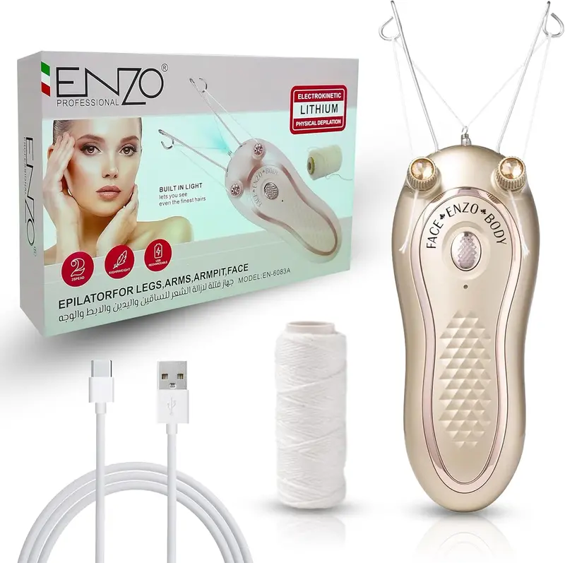 Enzo Facial Epilator – Mini Epilator Designed For Sensitive Areas, White 1