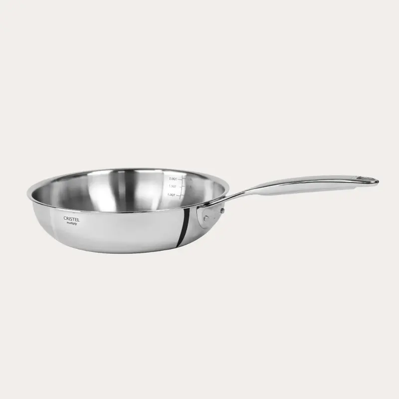 Extra-Deep Heavy-Gauge Frying Pan For High-Heat Cooking 1