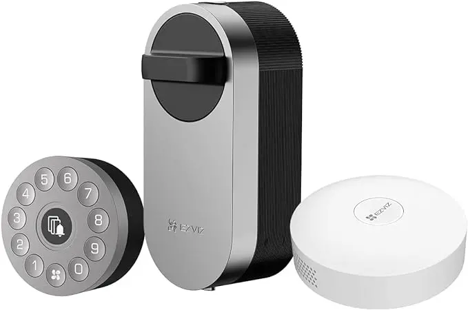 Ezviz Smart Deadbolt Lock – Keyless Entry, Silver Finish 1