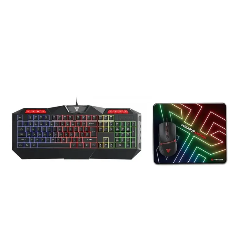 Fantech 3-In-1 Gaming Bundle – Mechanical Keyboard, Mouse, And Premium Mousepad 1