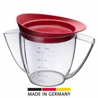 Fat Separator Pitcher With Built-In Strainer – 1 Liter Capacity 1