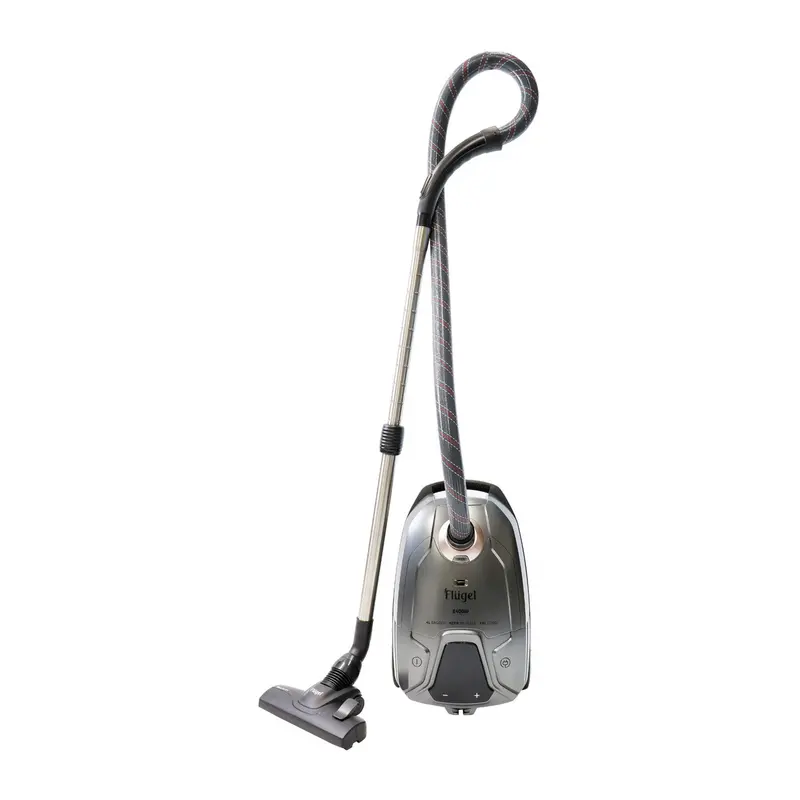 Flugel Digital Canister Vacuum – 2400W Suction Power, Silver Metallic Housing, Smart Display 1