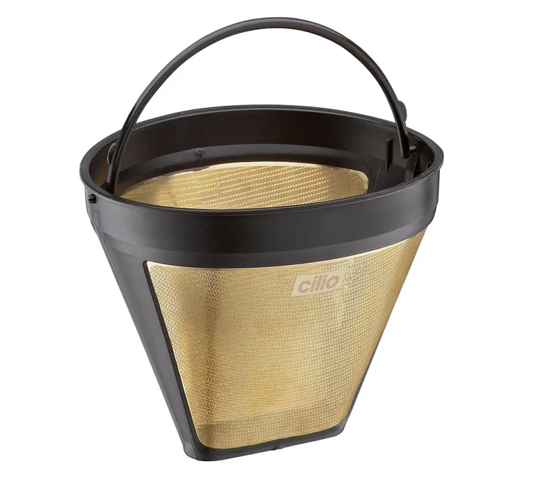 Gold-Coated Coffee Filter – Standard Size 4 (Compatible With Most Drip Brewers) 1