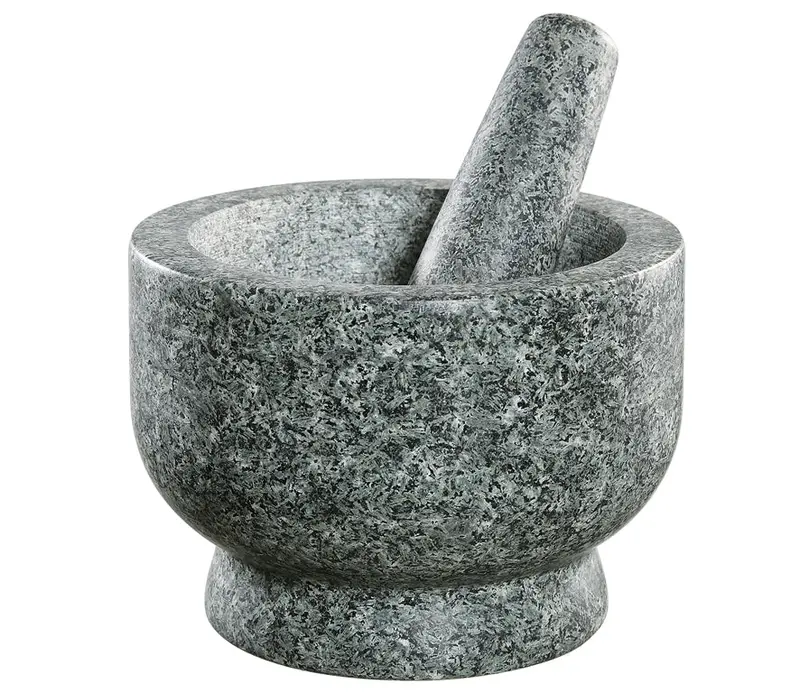 Granite Mortar & Pestle – 18.5 Cm Heavy-Duty Goliath Set 1