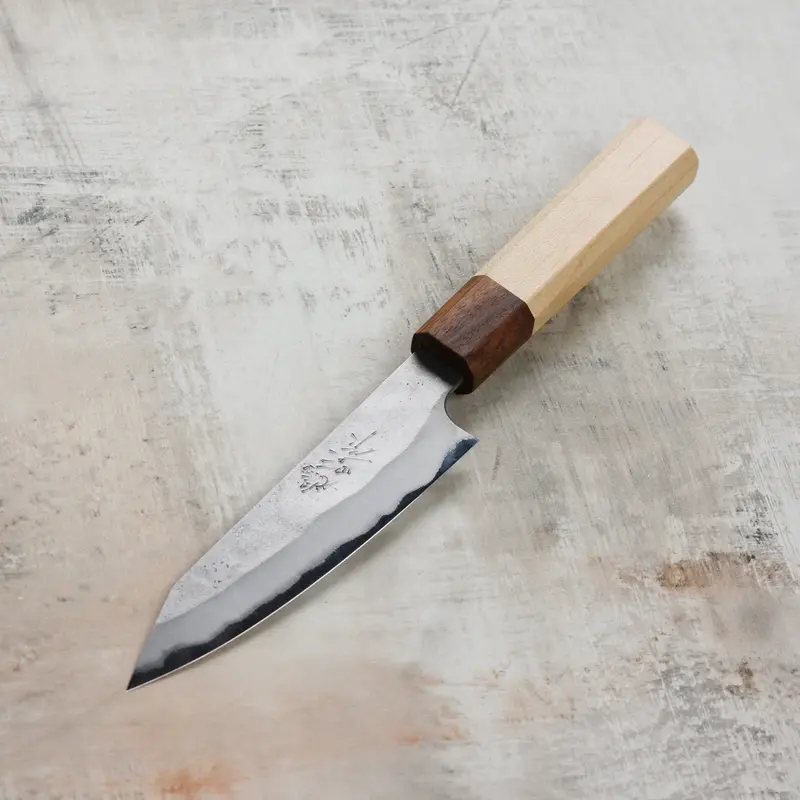 Hatono Shirogami #1 Nashiji-Clad 5.3-Inch Kiritsuke Petty Knife 1