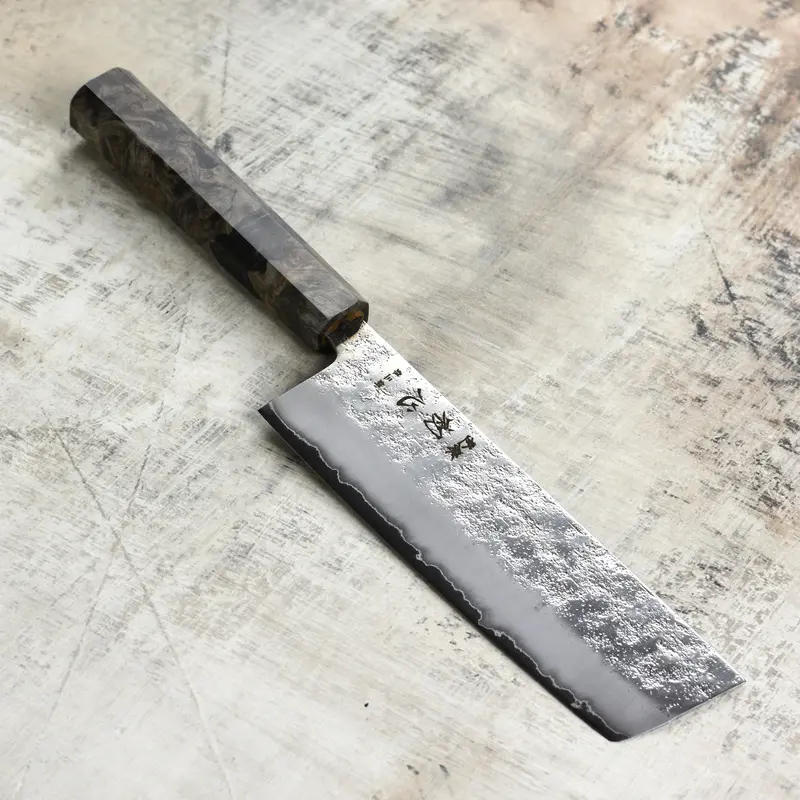 Hatsukokoro Ginrei Ginsan Nashiji 6.3-Inch Nakiri – Hand-Forged Japanese Vegetable Knife 1