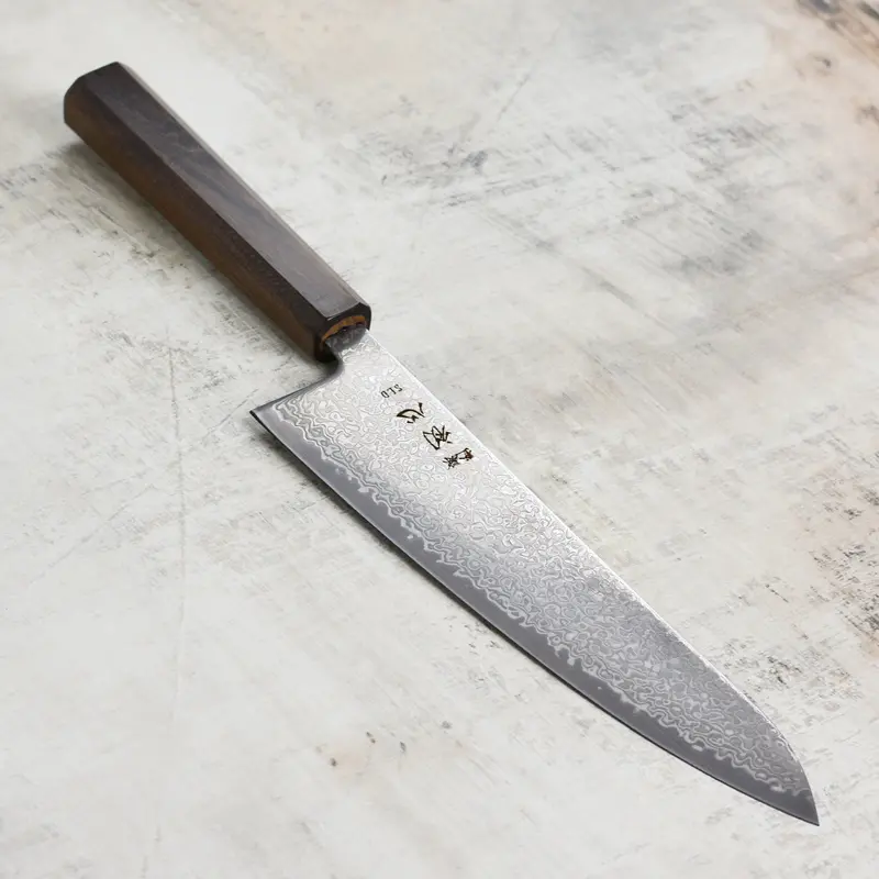 Hatsukokoro Hikari Sld Gyuto 8.25", Blackened Damascus 1