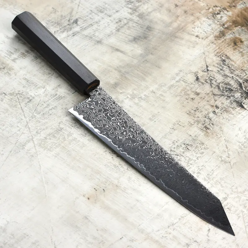 Hatsukokoro Ryuhyo Sg2 Kiritsuke Gyuto 9.4", Birch Handle 1