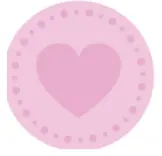 Heart-Shaped Biscuit Stamper – 5 Cm, Rose-Colored Silicone Pad On Wooden Handle 1