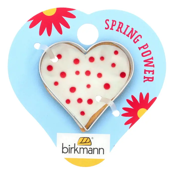 Heart-Shaped Cookie Cutter – 4.5 Cm Cardboard Packaging 1