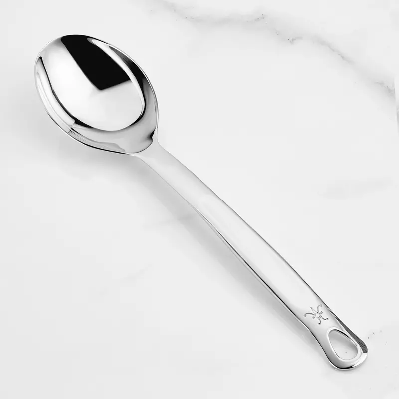 Hestan 13-Inch Solid Stainless Steel Cooking Spoon – Heavy-Duty Design 1