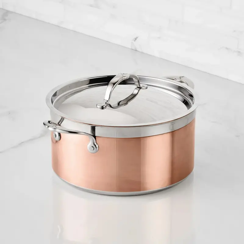 Hestan Copperbond 6-Qt Induction-Compatible Copper-Bonded Stock Pot 1