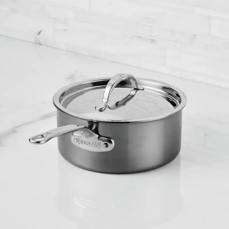 Hestan Nanobond 3-Qt Titanium-Infused Stainless Saucepan 1