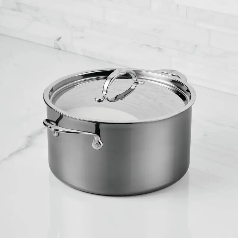 Hestan Nanobond 8-Qt Titanium-Reinforced Stainless Steel Stock Pot 1