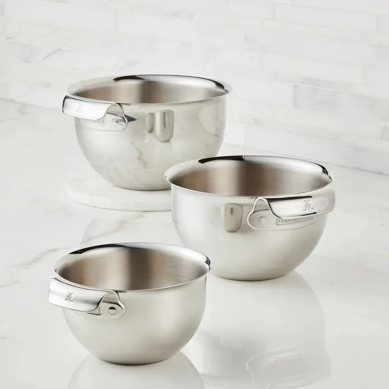 Hestan Premium Stainless Steel Mixing Bowl Set – 3-Piece 1