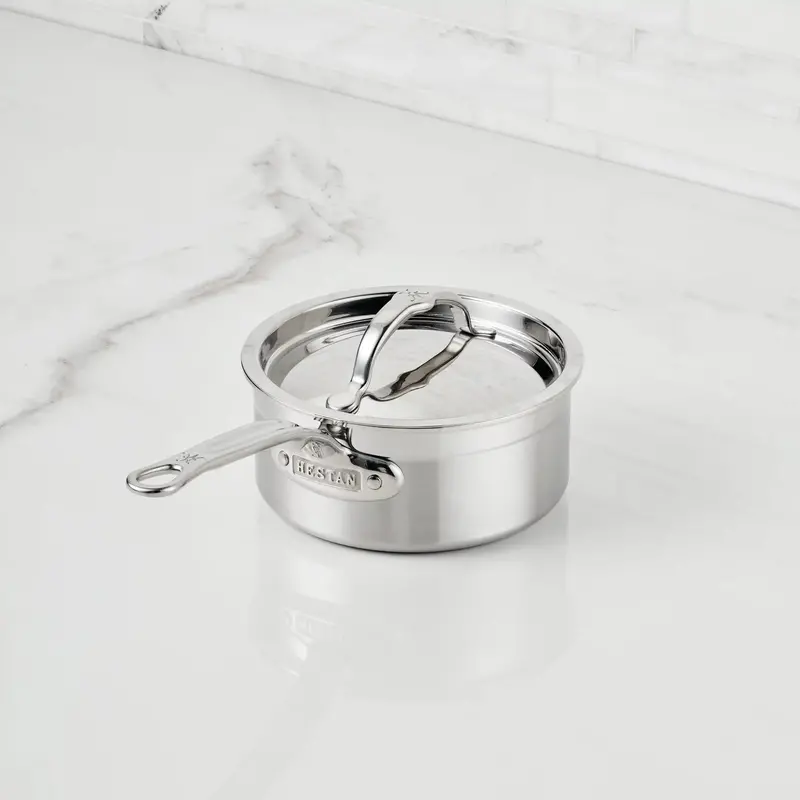 Hestan Probond 1.5-Qt Stainless Steel Saucepan With Lid 1