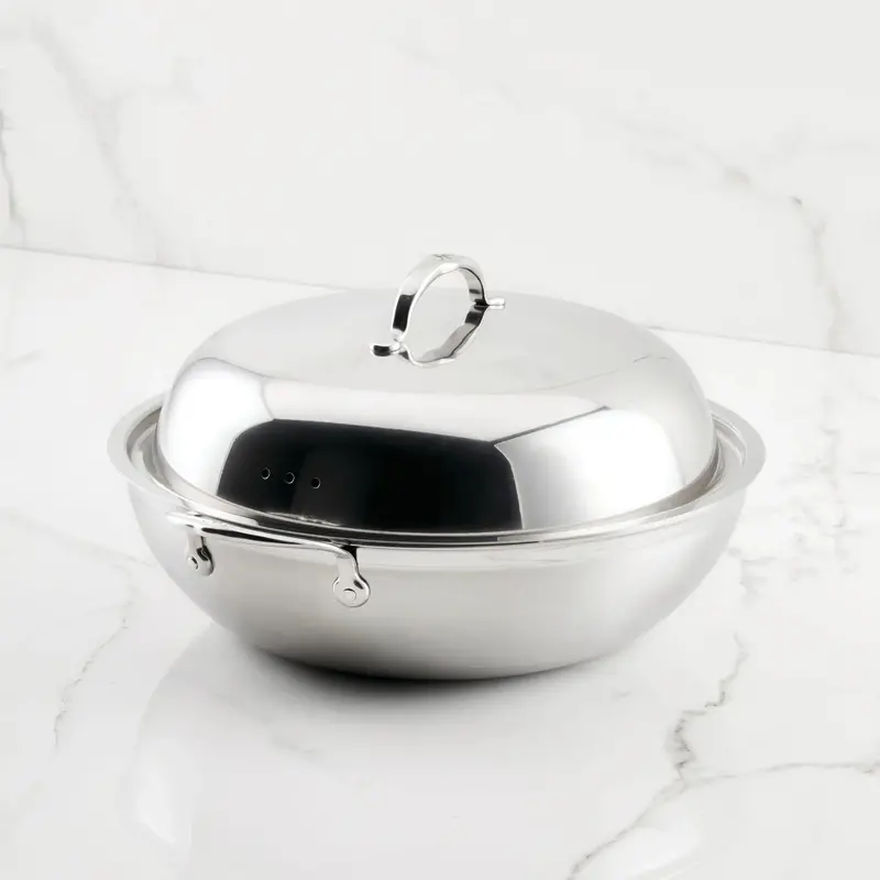 Hestan Probond 14-Inch Stainless Steel Wok – High-Heat Stir-Fry Performance With Flared Rim 1