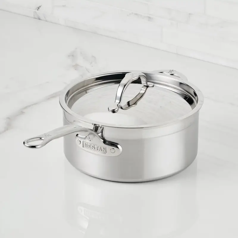 Hestan Probond 4-Quart Stainless Steel Saucepan – Ideal For Simmering, Melting & Small-Batch Prep 1