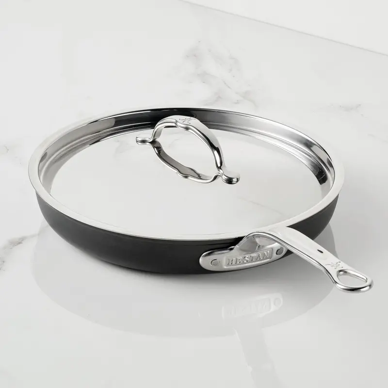 Hestan Titum Fusion 11-Inch Nonstick Skillet With Glass Lid – Premium Induction-Compatible Fry Pan 1